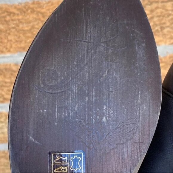 Free people Leather Slip-On BlockHeel Booties 6.5 - Picture 7 of 12